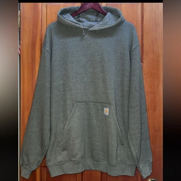 Carhartt Mens Sweatshirt Pullover Hoodie Kangaroo Pocket Size XL - Picture 13 of 14